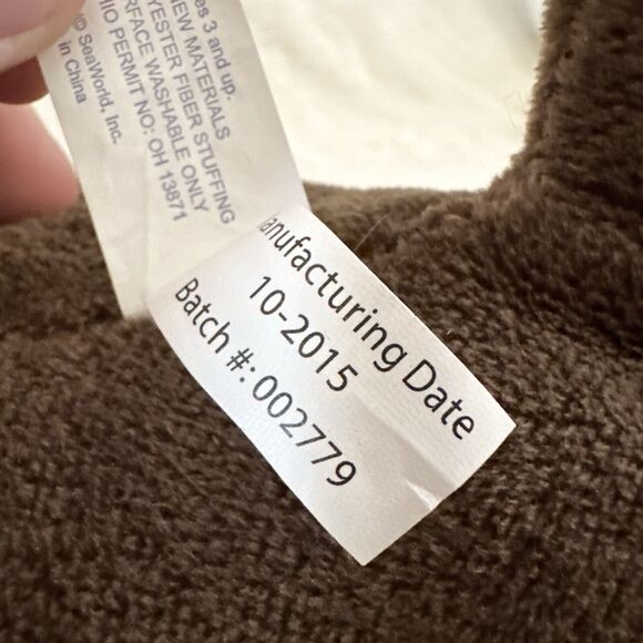 Seaworld Brown California Sea Lion Plush 15” Stuffed Animal Realistic Aquarium - Picture 5 of 7